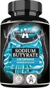 Natrium Butyrate High Dose 570 mg (30% Butyric Acid), 120 Vegan Capsules, 4 månaders leverans, natriumtillskott för att stödja intensiv barriärregeneration och overal gut Health - av Apollo's Hegemony
