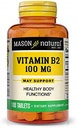 Mason Vitamins Mason Natural B2 100mg tabletter, 100 greve