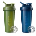 BlenderBottle Classic Shaker Bottle Perfekt för Protein Shakes och Pre Workout, 28-Ounce (2 Pack), Moss och Navy
