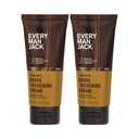 Varje man Jack skäggförtjockning Cream - Stärker, tjocknar, näringsskägg - Lätt Sandalwood Scent - Tillverkad med naturligt härledda ingredienser som Biotin, Vitamin B6, Soy Protein - 2.8oz - 2 Pack