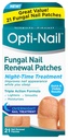 Opti-Nail Fungal Nail Renewal Patches - 21 Patches, Night-Time Behandling förbättrar Nail Appearance medan du sover