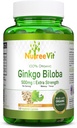 NutreeVit Ginkgo Biloba Herbal Supplement Capsules (240 greve)