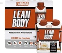 LABRADA NUTRITION - Lean Body RTD Whey Protein Shake, Convenient On-The-Go Meal Replacement Shake för män och kvinnor, 20 gram protein - Zero Sugar, Lactose & Gluten Free, Salted Caramel (Pack of 16)