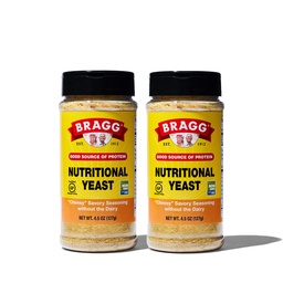 Bragg Premium Nutritional Yeast Seasoning - Vegan, Gluten Free - Bra källa av protein och vitaminer - Näringsrik Savory Parmesan Cheese Substitute (Original, 4.5 Ounce (Pack of 2))