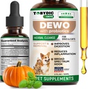 Bredspektrum Herbal Intestinal Defense med probiotikum för katter och hundar - Naturligt stöd hjälper till att ta bort gifter - Supplement Drops - Made in USA