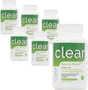 Brain Supplement för Memory, Brain Fog, Focus, Mood & Concentration & Cognitive Function - Lion's Mane Supercharged med Ginkgo Biloba & Two Probiotic Strains (360 Count - 6 Month Supply)