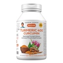 ANDREW LESSMAN Turmeric 400mg - 120 kapslar - 95% Curcuminoids som fosfolipidkomplex för optimala fördelar och absorption, hög styrka standardiserad extrakt, liten lätt att svälja kapslar