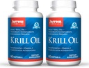 Jarrow Formulas Krill Oil - 60 Softgels - Fosfolipid Omega-3 Komplex med Astaxanthin - Kan stödja Lipid Management, Brain Function & Metabolism - 30 portioner