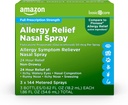 Grundläggande vård 24-timmars allergilindring Nasal Spray, Fluticasone Propionate (Glucocorticoid) 50 mcg, Full receptbelagd styrka, Non-Drowsy, 0,62 fl oz (Pack av 3)