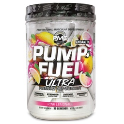 PMD Sport Pump Fuel Ultra Insanity - Premium Pre Workout Powder & Muscle Pump, större fokus, uthållighet och återhämtning, Premium Creatine, Arginine & Beta Alanine - Rosa Lemonade (30 portioner)