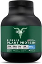 Bolt Biozyme Plant Protein | Vegan Protein med Superfood Phycocyanin och Ayurvedic Herbs | Komplett Aminosyraprofil för muskelstöd och återhämtning | 2Lb/32oz, 26 portioner | Madagaskar Vanilla