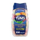 TUMS Chewable Antacid Tablets for Extra Strength Heartburn Relief, Assorted Fruit Flavors - 330 Count
