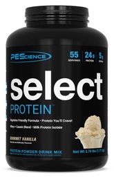 PEScience Välj Proteinpulver, Whey och Casein Blend, Ren proteinpulver för kvinnor och män, Låg kalori, Låg Carb, Keto Friendly, Gluten Free - Gourmet Vanilla - 55 portioner
