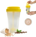 MIUPO Stirring Bottle,Durable Stir Cup för Stirring Beverage, Små Blender Shaker Bottle, Återanvändbar Coffee Cup Lämplig för Mixing Coffee, Protein Shakes, Smoothies, Pre Exercise Supplements och Drinks