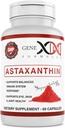GENEX 12mg Astaxanthin Softgels (60 kapslar) Naturlig antioxidant för ögon, hud och gemensam hälsa och immunstöd - Glutenfri, icke-GMO (60 dagars leverans)