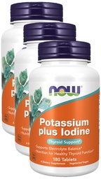 Nu livsmedel kalium Plus jod, 180 tabletter (Pack of 3)