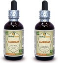 Valerianska (Valeriana officinalis) Tincture, Organic Dried Roots Liquid Extract (Brand Name: HerbalTerra, Proudly Made in USA) 2x2 fl.oz (2x60 ml)