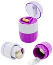 KIRIYUUK Pill Crusher och Grinder, Crushes Multiple Tablets till ett fint pulver, rostfritt stål, perfekt för resor, Ablet Pulverizer lämplig för resor, bra matning Tube användning och husdjur, daglig användning