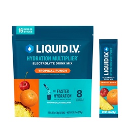 Flytande I.V.® Hydration Multiplier - Tropical Punch | Electrolyte Powder Drink Mix | 1 Pack (16 portioner)