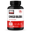 FORCE FACTOR Ginkgo Biloba 120mg, Hjärnhälsotillskott för vuxna, Maximal styrka Ginko Brain Support och kognitivt tillskott, Vegan, icke-GMO, 120 kapslar