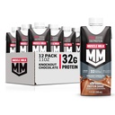 Muscle Milk Pro Advanced Nutrition Protein Shake, Knockout Chocolate, 11 Fl Oz Carton, 12 Pack, 32g Protein, 1g Sugar, 16 Vitaminer & Minerals, 5g Fiber, Workout Recovery, Packaging May Vary