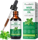 Organic Oregano Oil Liquid Drops, koncentrerad växtbaserad Wild Oregano Extracted Oil or Men & Women Boosting Immune / Energy, Främja Digestive System, Non GMO Vegan 60ML / 2 Fl Oz