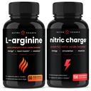 NutraChamps L-Arginine Capsules och Nitric Charge Capsules 2 Pack Bundle