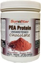 Pea Protein Powder - Osötad - Choklad med Cocoa Powder & Vanilla Bean - Soy Free, Non-GMO 17.6 oz