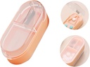 Pill Cutter, Professional Pill Splitter för att skära små piller eller stora piller i hälften (rosa)