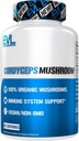 Evlution Nutrition Cordyceps Mushroom - Immune System and Heart Health Support - 500mg Mushroom Supplement - 100% Organic, Vegan & Non-GMO - for Energy & Performance - 60 Servings