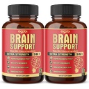 agobi 9in1 Brain Support Supplement - 2 Packs 60 Counts Blended Ashwagandha, Panax Ginseng, Gotu Kola, Ginkgo, Black Pepper & More - Noggrannhet, Fokus, Memory & Energy Production Support