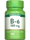 Naturens sanning B6-vitamin | 100mg | 100 tabletter | Vegan, icke-GMO & Gluten fri tillägg