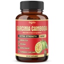 Rena Garcinia Cambogia kapslar - 6in1 med grönt te, Arjuna, vitlöksbulb, gurkmeja och svartpeppar - 90 grejer