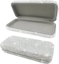 Bling Sunglasses Case,Shiny Diamond Sunglasses Hard Case Cute Glasses Case, Rhinestone Eyeglas Case för kvinnor