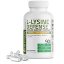 Bronson L-Lysine Defense Immune Support Complex 1500 MG L-Lysine Plus Olive Leaf, vitlök, vitamin C och Zink - Non-GMO, 90 Vegetariska kapslar