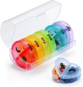 Medicinsk Box Travel Pill Organizer Case, 2 gånger om dagen, stor AM / PM Weekly Pill Dispenser Planner, Medicine Reminder Holder 7-dagars för vitaminer, fiskoljor, dagliga kalciumtillskott, kapslar