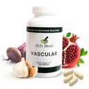 MD Vascular - Expert Formulerad Supplement - Vascular & Overall Wellness Goals - Korrekt flöde, tal, balans - Kraftfull vitlök, ingefära, L-arginin, granatäpple - 120 kapslar (Pack av 1)