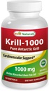 Bästa Naturals Krill Oil Soft Gel, 1000 mg, 60 greve