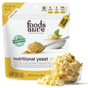 Livsmedel Alive Non-Fortified Premium Nutritional Yeast Flakes, 6 uns Unfortified vegan ostpulversäsongsbetoning