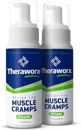 Theraworx Relief för muskelkramper skum snabbverkande muskelspasm, ben ömhet med magnesiumsulfat - 7,1 oz - 2 greve