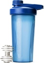 Mr Pen- Shaker Bottles för proteinblandningar med Twist Cap, 28 oz, Blue Protein Shaker Bottle med Wire Whisk Ball