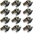 Kingrol 12 Pack Safety Whistles for Adults, Loud Emergency Whistles med Lanyard för båt, vandring, camping och klättring