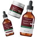 3-Piece Eggplant Skin Conditioning Set Eggplant Salve Tincture Oil Skin Cell Health Support Relief Regenerate Discolored Thickened Scaly Skin Disorders