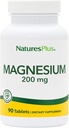 NaturesPlus Magnesium - 200 mg, 90 tabletter - Vegetarisk, Glutenfri - 90 portioner