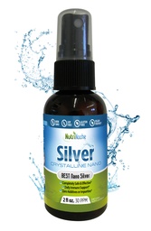 Nutrinoche Ultra Pure Colloidal Silver Spray - Excellent Daily Immune Support - Organic 99,99% Nano Particles - Ultra Pure Silver Hydrosol - 2 Ounces - 30 ppm