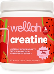 Wellah Creatine för kvinnor (50 portioner, Watermelon Slush) - Kreatinmonohydrat med Dandelion & Cranberry Extract