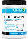 Renew Actives Hydrolyzed Collagen Peptides Powder 10G per Serving – Premium Grass-Fed Collagen for Skin, Joints & Hair – 9.4g Protein – Supports Collagen Formation & Muscle Recovery – Made in Canada