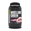 NutraBio Casein Protein Powder, Micellar Casien Powder, 25g Slow Digesting Protein, Helps Keep You Full, Overnight Muscle Recovery & Growth, BCAA & EAA, Gluten Free, Soy Free, 2lb Strawberry Ice Cream