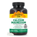 Country Life Target-Mins Calcium Magnesium med vitamin D-Complex, 1000mg/500mg/10mcg, 120 Vegan Capsules, Certified Gluten Free, Certified Vegan, Verified Non-GMO Verified