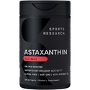 Sportforskning Triple Styrka Astaxanthin Supplement (6mg) med organisk kokosolja för antioxidantaktivitet, hud och ögonhälsa - icke-GMO Verified & Gluten Free - 120 Softgels